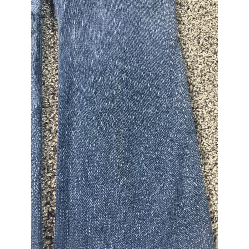 Vintage Y2K American Eagle Kick Boot Jeans Women's Size 12 Blue Baggy - Picture 7 of 12
